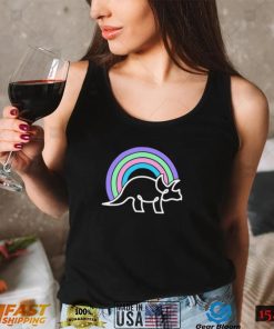 Triceratops Rainbow Summer squad shirt