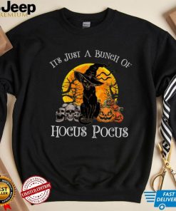 Black Cat Moon Funny Halloween Costume Bunch of Hocus Pocus T Shirt