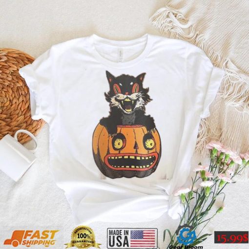 Black Cat On Pumpkin Halloween Horror Nights 2022 T Shirt