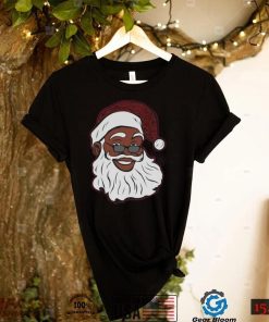 Black Santa Claus Christmas African American T Shirt