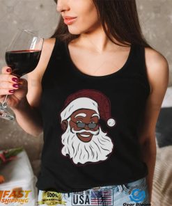 Black Santa Claus Christmas African American T Shirt