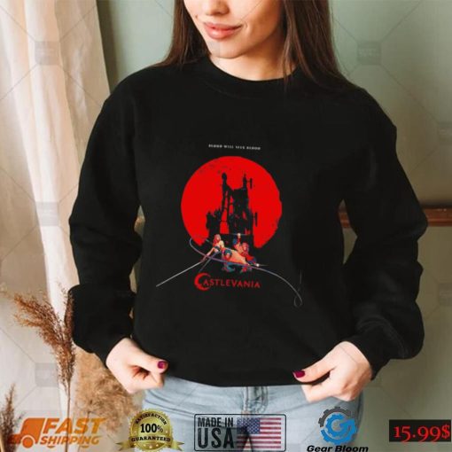 Blood Will Seek Blood Castlevania video game poster shirt