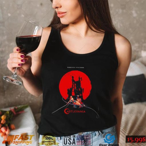 Blood Will Seek Blood Castlevania video game poster shirt