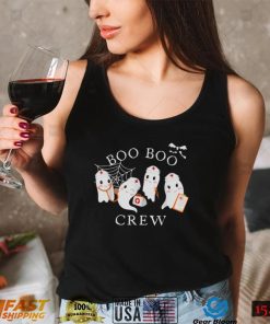 Boo Boo Crew Funny Nurse Halloween Cute Ghost Costume T Shirt