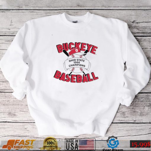 Buckeye Baseball Ohio State 1966 Champions logo shirt