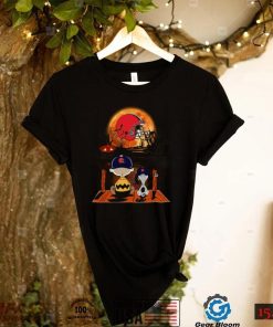 Charlie Brown And Snoopy Watching Cleveland Browns Halloween Cleveland Browns T Shirt