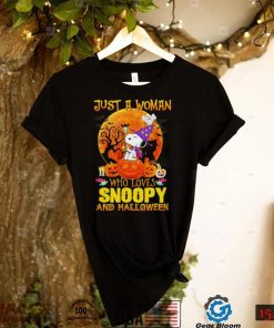 Charlie Brown Halloween Tee Shirt Just A Woman Who Loves Snoopy And Halloween