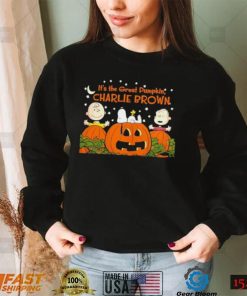 Charlie Brown Snoopy And Woodstock Its The Great Pumpkin Charie Brown Halloween Shirt