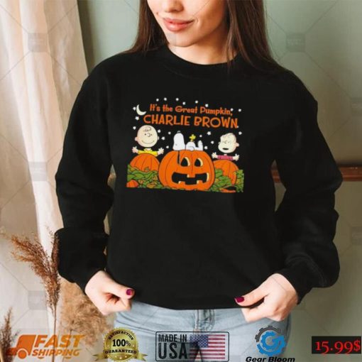 Charlie Brown Snoopy And Woodstock Its The Great Pumpkin Charie Brown Halloween Shirt