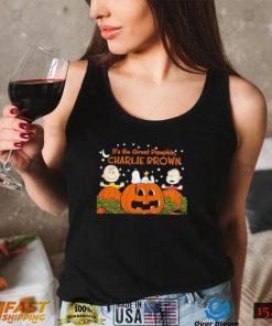 Charlie Brown Snoopy And Woodstock Its The Great Pumpkin Charie Brown Halloween Shirt