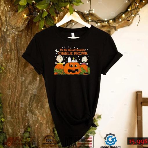 Charlie Brown Snoopy And Woodstock Its The Great Pumpkin Charie Brown Halloween Shirt