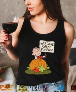 Charlie Brown Welcome Great Pumpkin Halloween Shirt