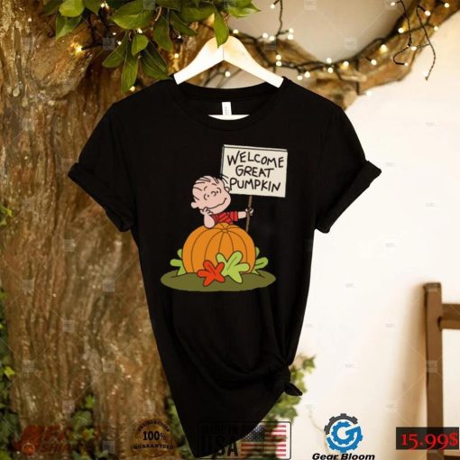 Charlie Brown Welcome Great Pumpkin Halloween Shirt