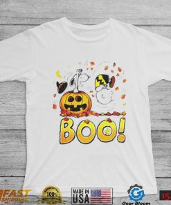 Charlie Brown Woodstock And Snoopy Boo Happy Charlie Brown Halloween Shirt