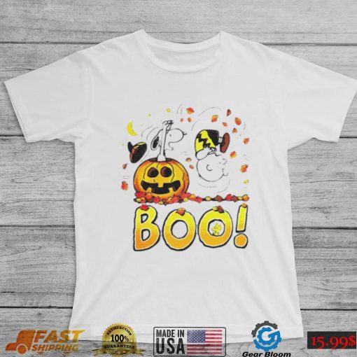 Charlie Brown Woodstock And Snoopy Boo Happy Charlie Brown Halloween Shirt