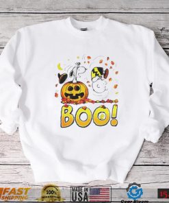 Charlie Brown Woodstock And Snoopy Boo Happy Charlie Brown Halloween Shirt