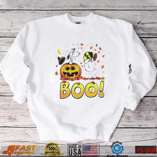 Charlie Brown Woodstock And Snoopy Boo Happy Charlie Brown Halloween Shirt