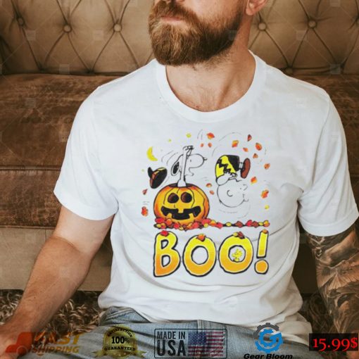 Charlie Brown Woodstock And Snoopy Boo Happy Charlie Brown Halloween Shirt