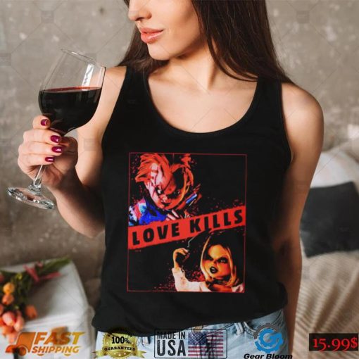 Childs Play Chucky And Tiffany Love Kills Shirt Long Sleeve, Ladies Tee