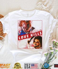 Child’s Play Chucky And Tiffany Love Kills T Shirt Chucky Halloween Shirt