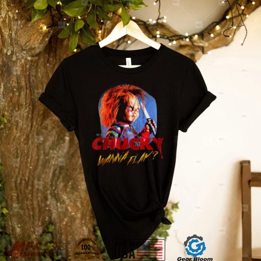 Child’s Play Chucky Wanna Play Creepy Portrait Child’s Play Shirts