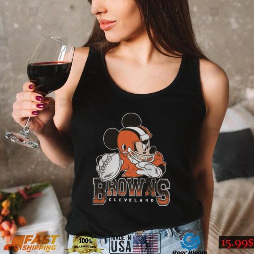 Cleveland Browns T Shirt Junk Food Disney Mickey