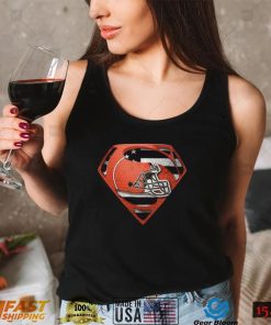 Cleveland Browns T Shirt Superman American Flag The 4th Of July