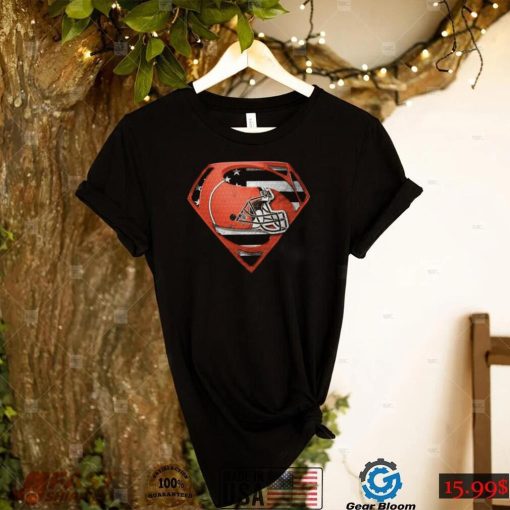 Cleveland Browns T Shirt Superman American Flag The 4th Of July