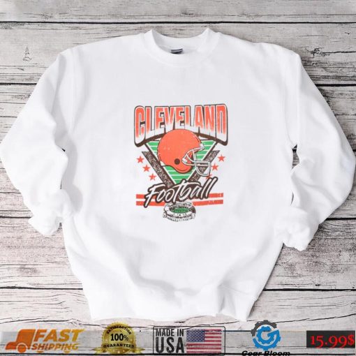 Cleveland Football Retro White Cleveland Browns T Shirt