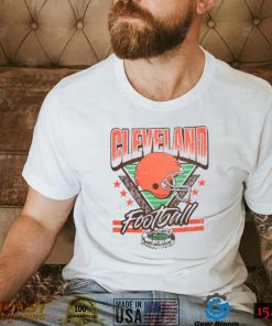 Cleveland Football Retro White Cleveland Browns T Shirt