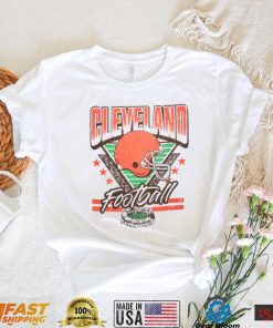 Cleveland Football Retro White Cleveland Browns T Shirt