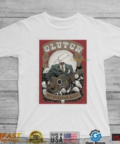 Clutch decapitation blues guitar and skulls t shirt