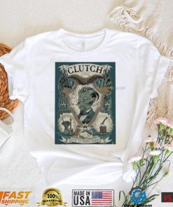 Clutch how to shake hands eagle guitar t shirt