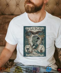 Clutch how to shake hands eagle guitar t shirt