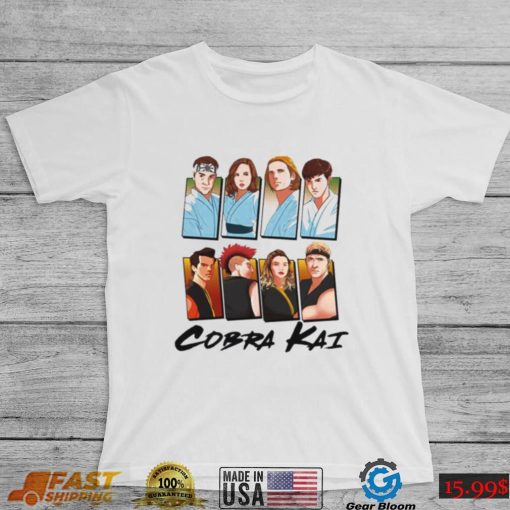 Cobra Kai T shirt All Characters Of Cobra Kai Art Unisex