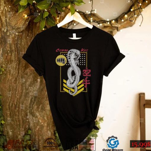 Cobra Kai T shirt Men_s Karate Kid Cobra Kai Poster Patch Tee