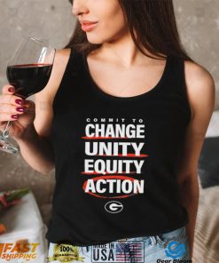 Commit to Change unity equity action Georgia Dawgs logo shirt