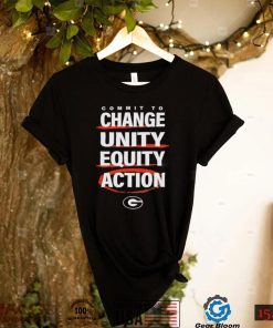 Commit to Change unity equity action Georgia Dawgs logo shirt