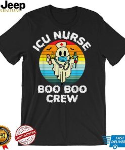 Critical Care Nurse Retro Halloween Ghost Costume ICU Nurse T Shirt