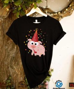 Cute Confetti Party Funny Pig Design Unisex Sweatshirt