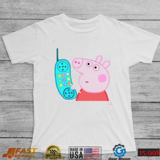 Cute Pepa Phone Funny Pig Design Unisex Sweatshirt