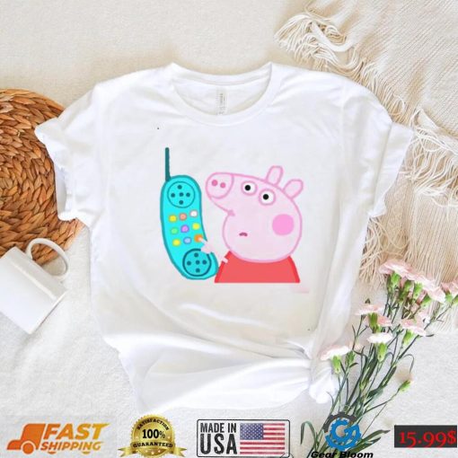 Cute Pepa Phone Funny Pig Design Unisex Sweatshirt