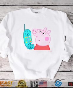 Cute Pepa Phone Funny Pig Design Unisex Sweatshirt