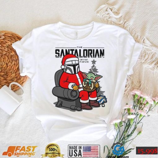 Santa Clause Baby Yoda Baby Yoda Christmas T shirt The Mandalorian The Santalorian Christmas