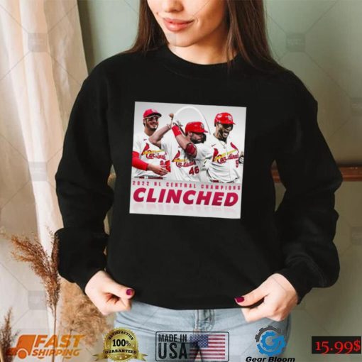 St Louis Cardinals 2022 NL Central Champions Clinched Shirt