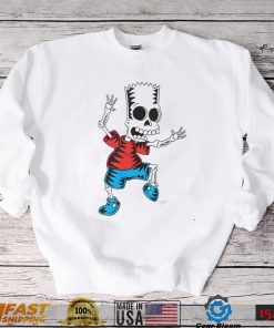 The Simpsons Bart skeleton Treehouse of Horror Halloween art shirt