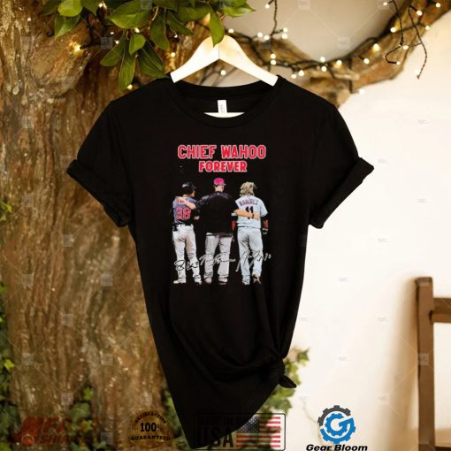 Cleveladn Guardians Chiefs Wahoo Forever Signautres Shirt