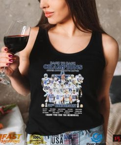 Dallas Cowboys Back To Back Champions 30th Anniversary Thank You For The Memories Signatures Shirt