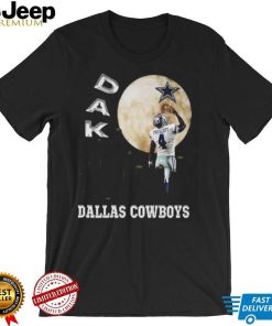 Dallas Cowboys Dak Prescott Skylines Moon T Shirt