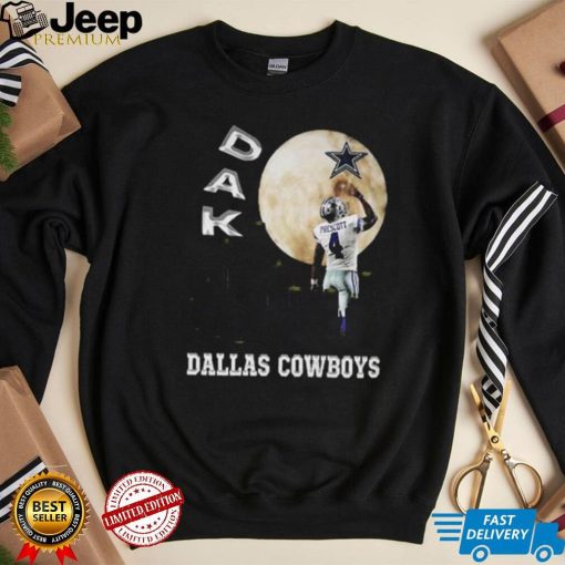 Dallas Cowboys Dak Prescott Skylines Moon T Shirt